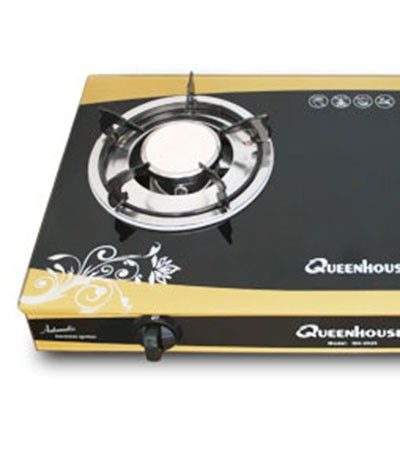Bếp gas hồng ngoại Queenhouse QH-2525  - Đầu điếu Inox - Hàng chính hãng