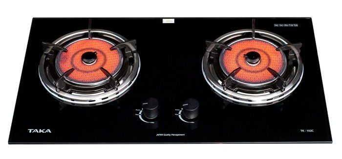 Bếp gas âm hồng ngoại Taka TK-102C - Hàng chính hãng
