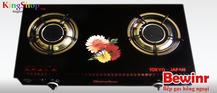 Bếp gas hồng ngoại Bewinr BW-680i điếu gang - Siêu tiết kiệm gas - Hàng chính hãng