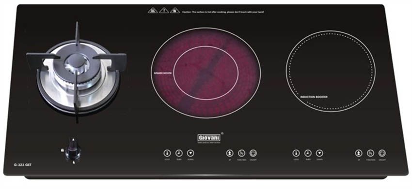 Bếp gas kết hợp điện từ hồng ngoại Giovani G-323GET - Hàng chính hãng