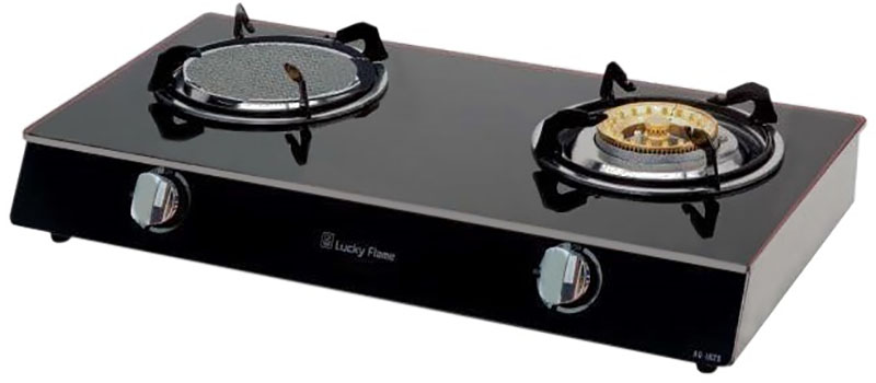 Bếp gas kết hợp hồng ngoại Lucky Flame AG-2102S - Hàng chính hãng