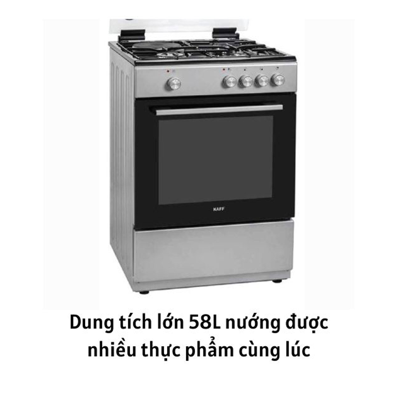 Bếp gas kết hợp lò nướng Kaff KF-FRT6604GAC - Hàng chính hãng