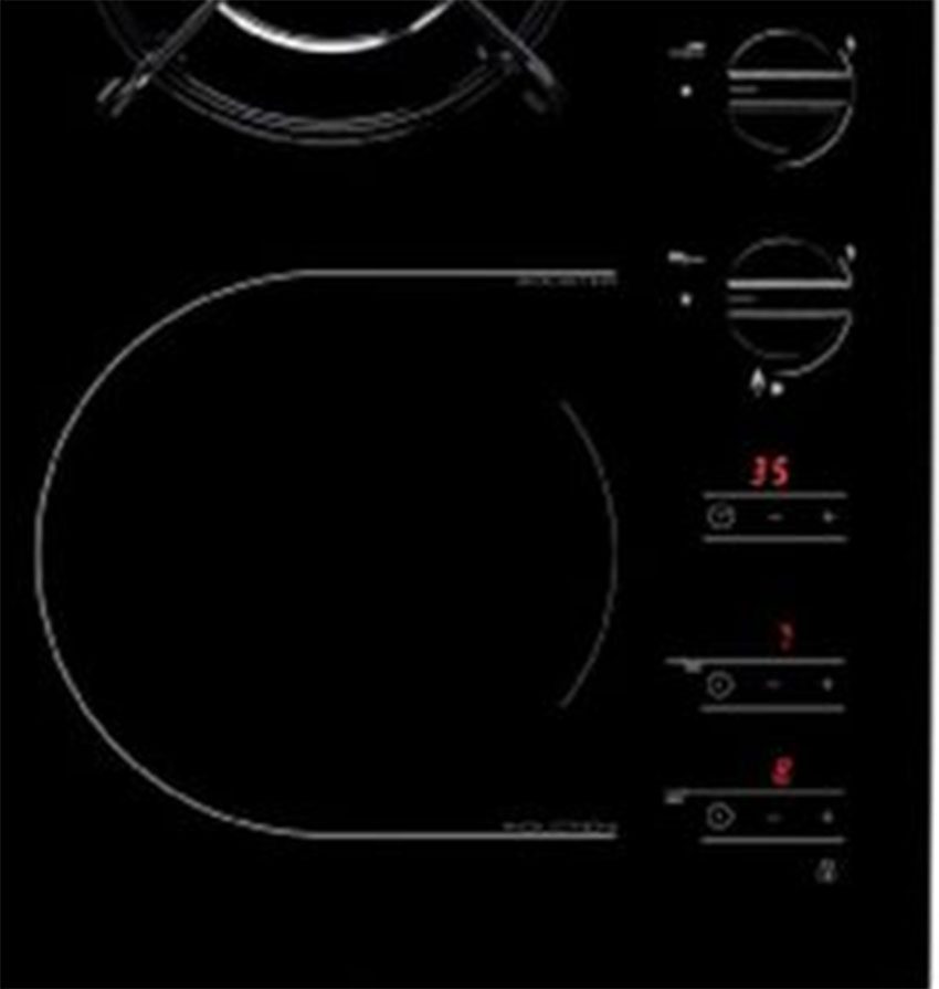 Bảng điều khiển của bếp gas kết hợp từ Brandt TI1013B