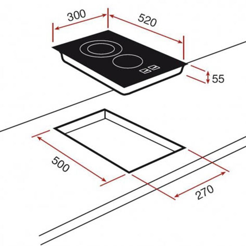 Bếp gas mặt kiếng domino Teka HOB VT.2 2G AI AL CI BUT E1 - Hàng chính hãng