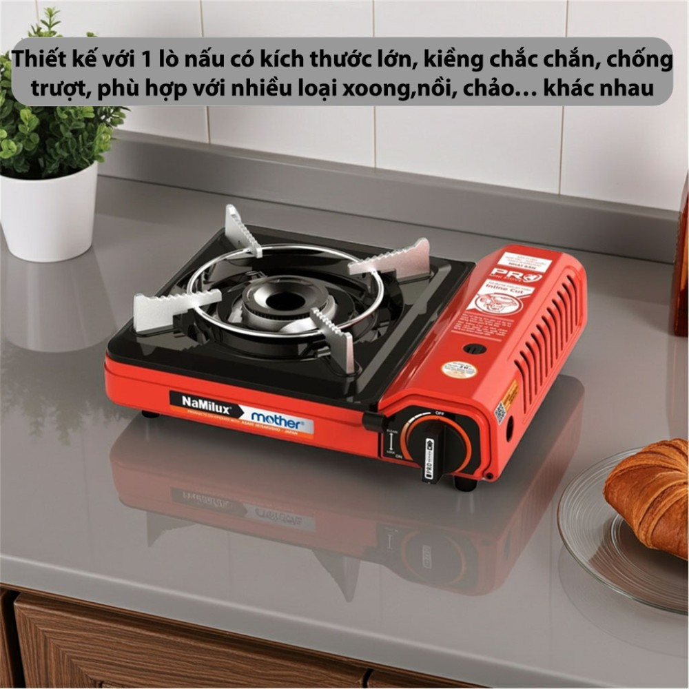 Bếp gas mini NaMilux PL2111PF - Hàng chính hãng