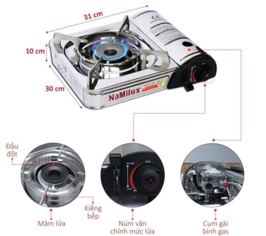 Bếp gas mini Namilux PL1911AS - Hàng chính hãng