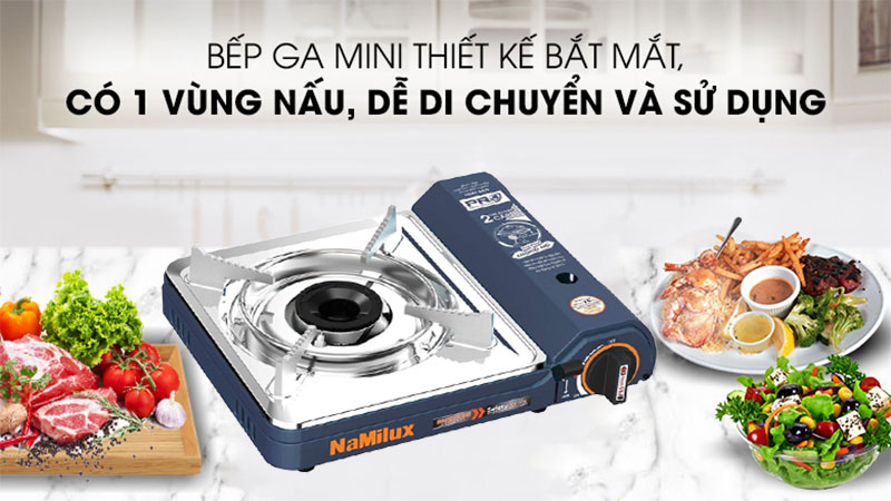 Bếp gas mini NaMilux PL2021PS - Hàng chính hãng