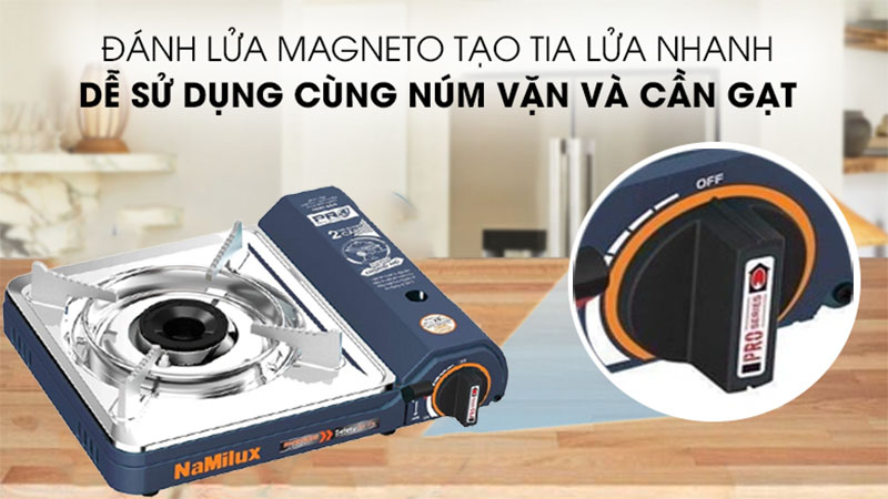 Bếp gas mini NaMilux PL2021PS - Hàng chính hãng