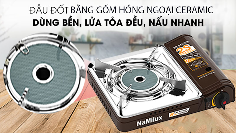 Bếp gas mini hồng ngoại Namilux PL2027PS - Hàng chính hãng
