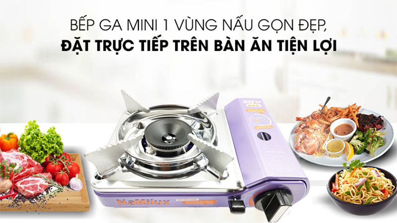Bếp gas mini Namilux PS2221PS - Hàng chính hãng