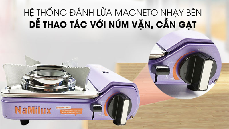 Bếp gas mini Namilux PS2221PS - Hàng chính hãng