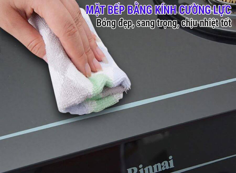 Bếp gas dương Rinnai RV-6DOUBLE GLASS (L) - Hàng chính hãng