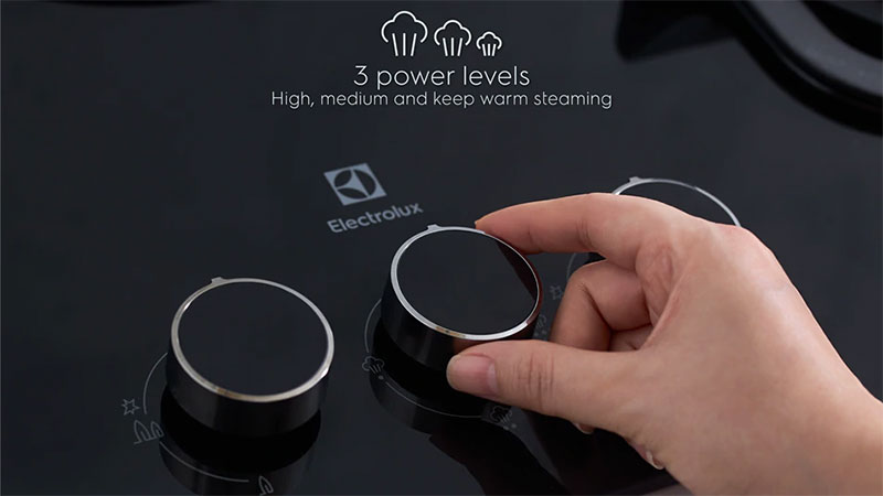 Bếp gas với nồi hấp điện âm Electrolux EHG9360BS - Hàng chính hãng