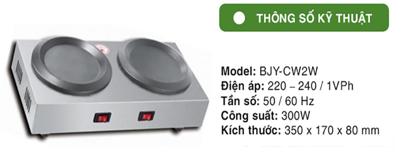 Bếp hâm nóng cafe đôi Berjaya BJY-CW2W - Hàng chính hãng