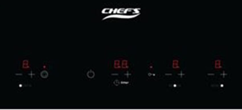 Bếp hỗn hợp ba Chef's EH-MIX544P sử dụng bảng điều khiển cảm ứng