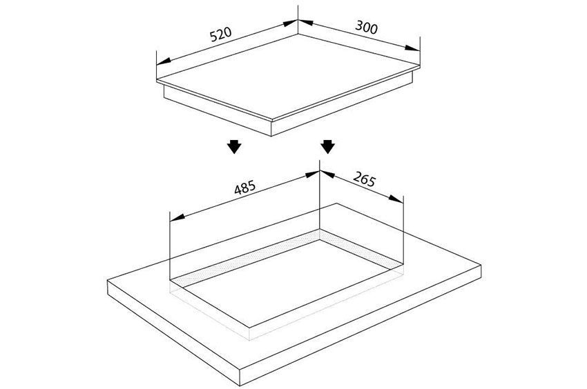 Bếp hồng ngoại Domino âm kính Malloca MDH-02R - Hàng chính hãng