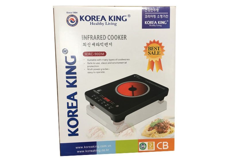 Bếp hồng ngoại Korea King KIRC 90DM với quy cách đóng họp