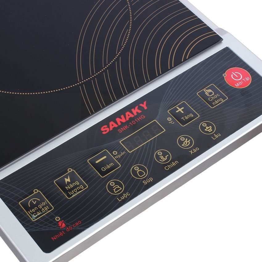 Bảng điều khiển của bếp hồng ngoại Sanaky AT-101HG