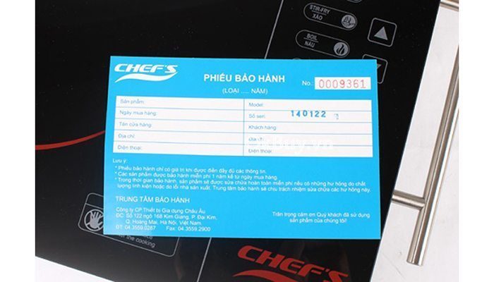 Bếp hồng ngoại đơn Chef's EH-HL201