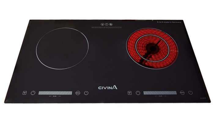 Bếp đôi điện từ hồng ngoại Civina CV-676