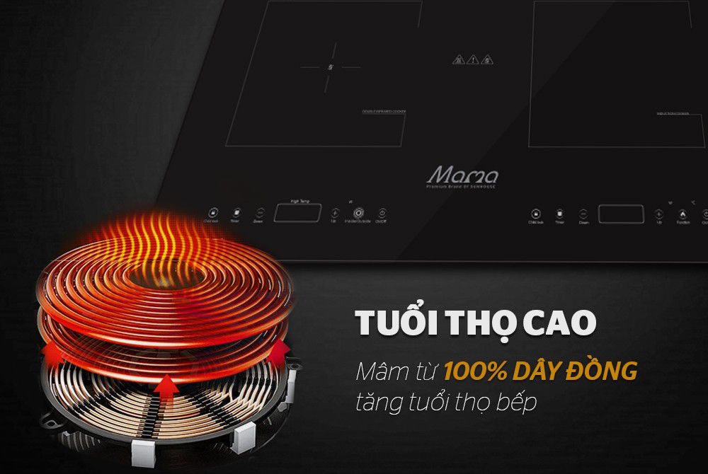 Bếp hồng ngoại điện từ Sunhouse MMB9100VN - Hàng chính hãng