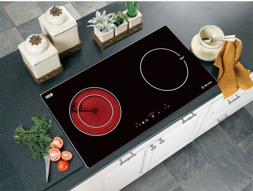 Thiết kế lắp âm hiện đại của bếp điện từ âm kính Malloca MH-02IR