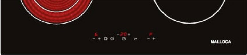 Bảng điều khiển của bếp điện từ âm kính Malloca MH-02IR