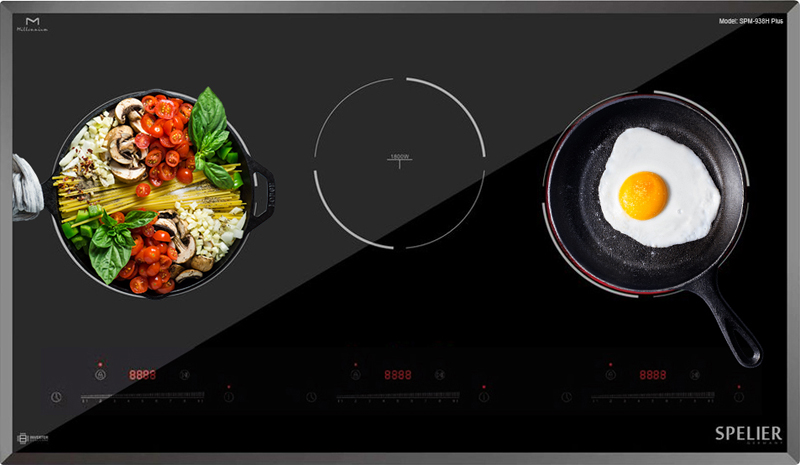 Bếp ba hồng ngoại điện từ Spelier SPM-938H PLUS - Hàng chính hãng