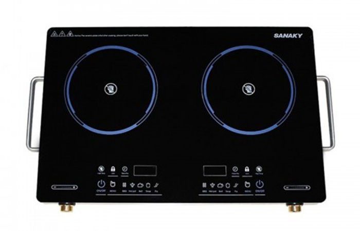 Bếp đôi hồng ngoại Sanaky AT-203HGNW - Hàng chính hãng