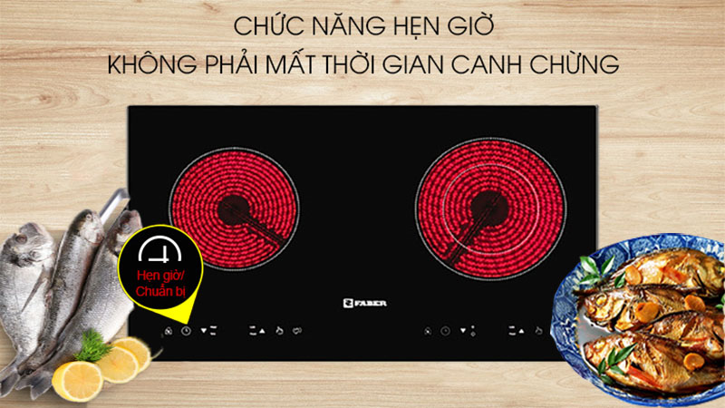 Chức năng hẹn giờ của Bếp hồng ngoại đôi Faber FB-2E