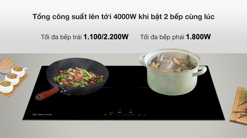Bếp hồng ngoại đôi lắp âm Malloca MH-732-RN - Hàng chính hãng