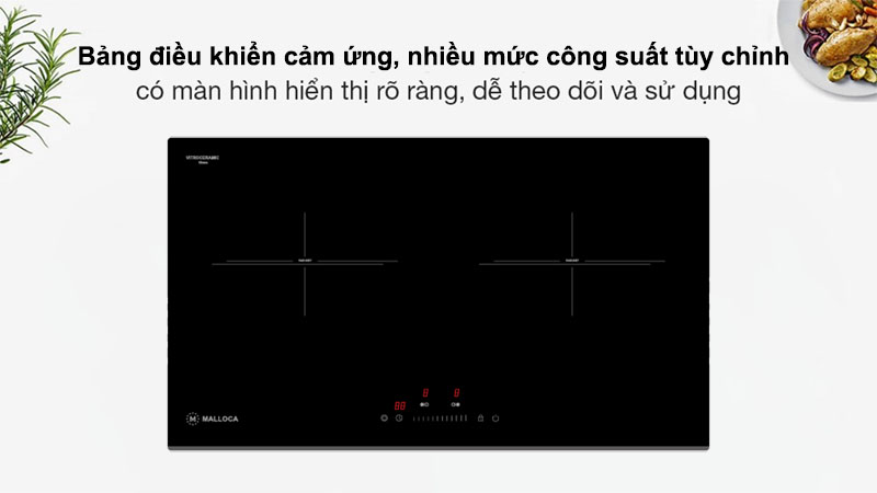 Bếp hồng ngoại đôi lắp âm Malloca MH-732-RN - Hàng chính hãng
