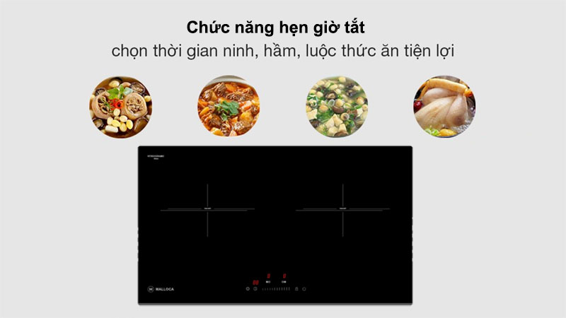 Bếp hồng ngoại đôi lắp âm Malloca MH-732-RN - Hàng chính hãng