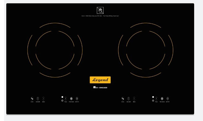Bếp hồng ngoại đôi cao cấp Legend M23-CHICAGO - Hàng chính hãng