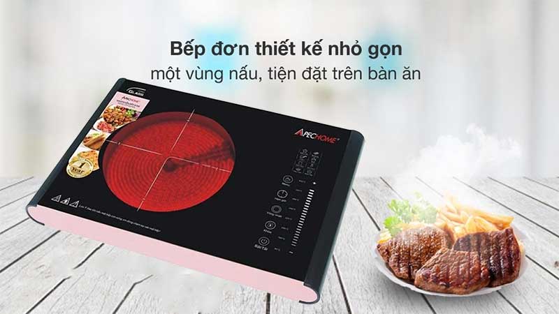 Thiết kế của Bếp hồng ngoại đơn Apechome APH-BQ160A