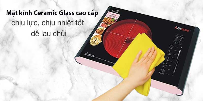 Mặt kính của Bếp hồng ngoại đơn Apechome APH-BQ160A