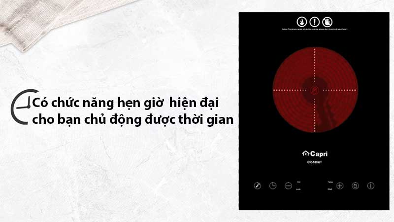 Bếp hồng ngoại đơn Capri CR-109KT - Hàng chính hãng
