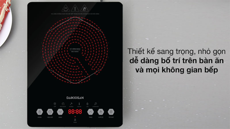 Thiết kế của Bếp hồng ngoại đơn Daikiosan DKN-100002