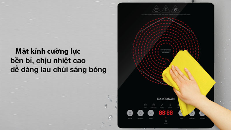 Mặt kính của Bếp hồng ngoại đơn Daikiosan DKN-100002