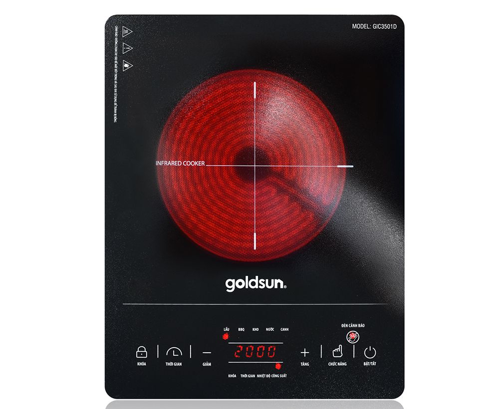 Bếp hồng ngoại đơn Goldusn GIC3501D - Hàng chính hãng