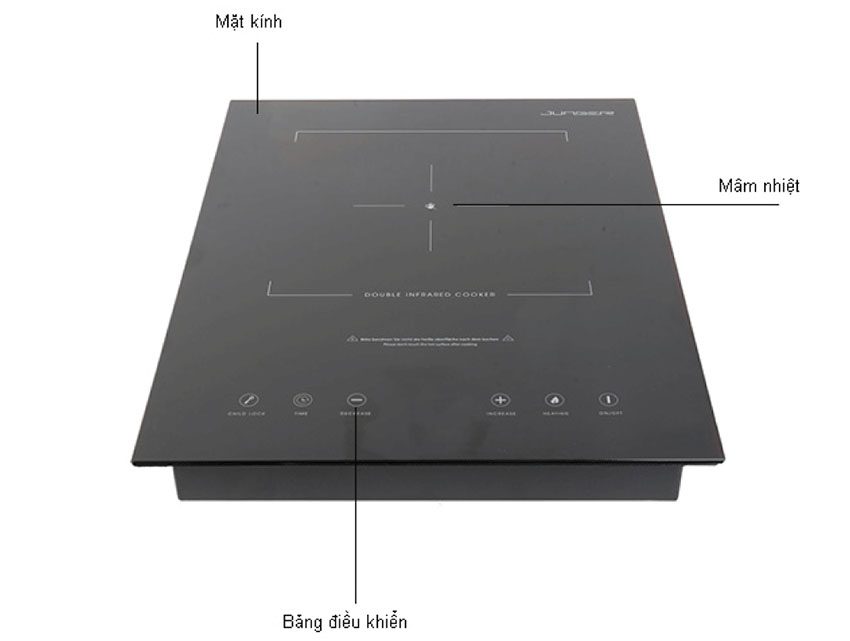 Chi tiết của bếp hồng ngoại đơn Junger MT-92