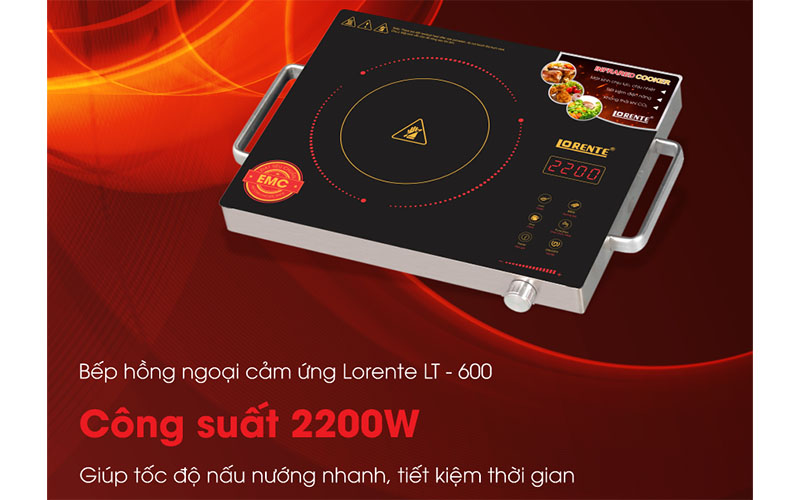 Bếp hồng ngoại đơn Lorente LT–600 - Hàng chính hãng