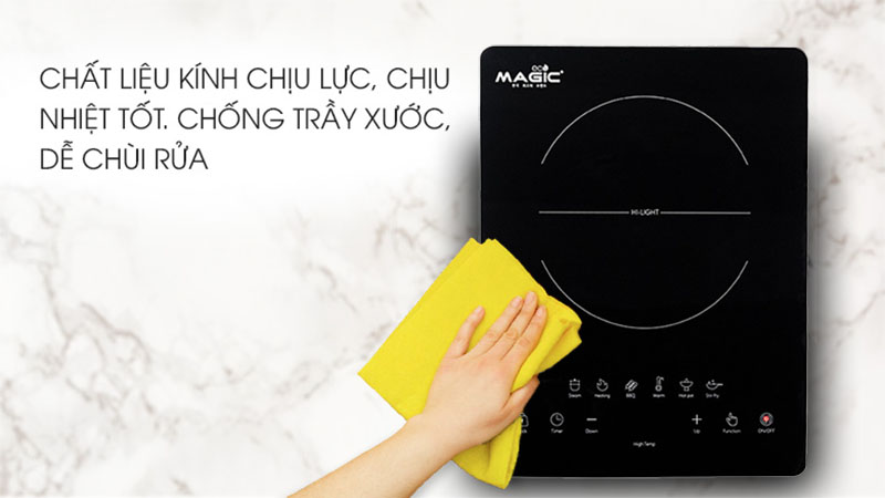 Mặt kính của Bếp hồng ngoại đơn Magic Eco AC-202