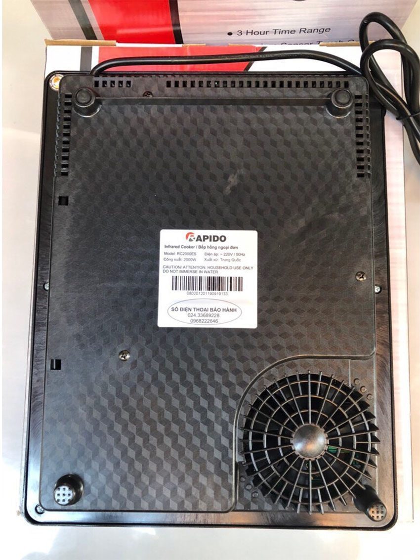 Chất liệu thân Bếp hồng ngoại đơn Rapido RC2000ES