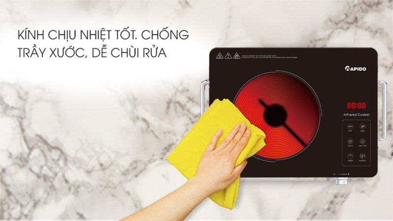 Bếp hồng ngoại đơn Rapido RC2200ES - Hàng chính hãng