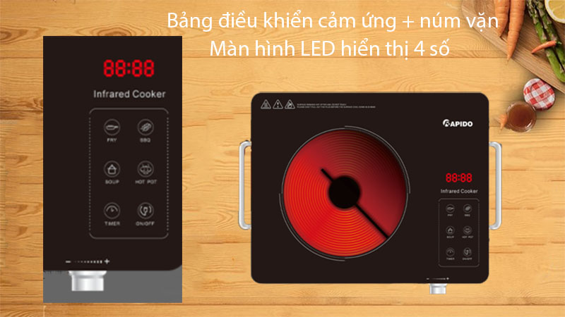 Bếp hồng ngoại đơn Rapido RC2200ES - Hàng chính hãng