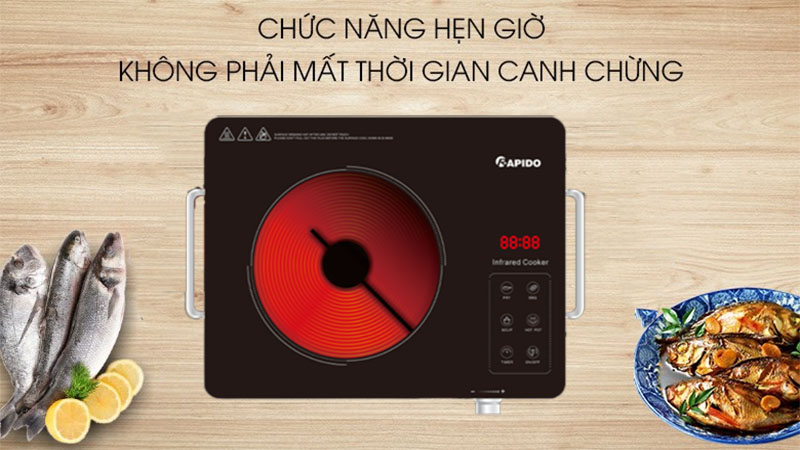 Bếp hồng ngoại đơn Rapido RC2200ES - Hàng chính hãng