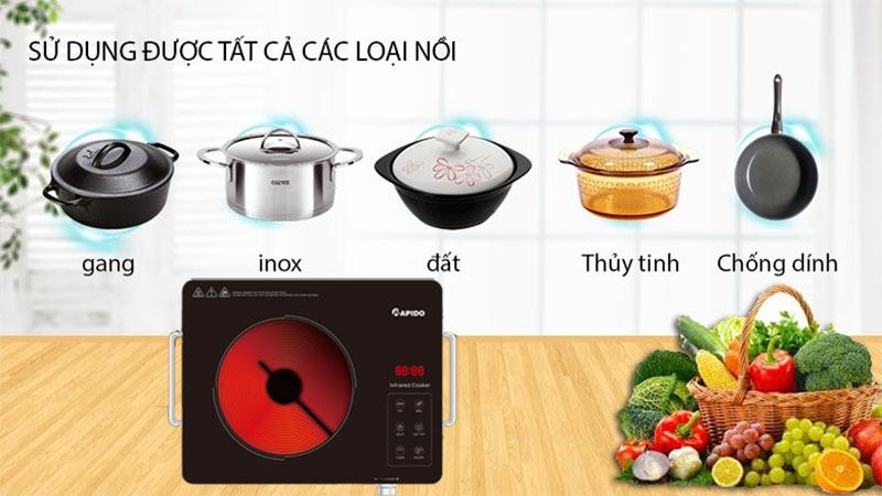 Bếp hồng ngoại đơn Rapido RC2200ES - Hàng chính hãng