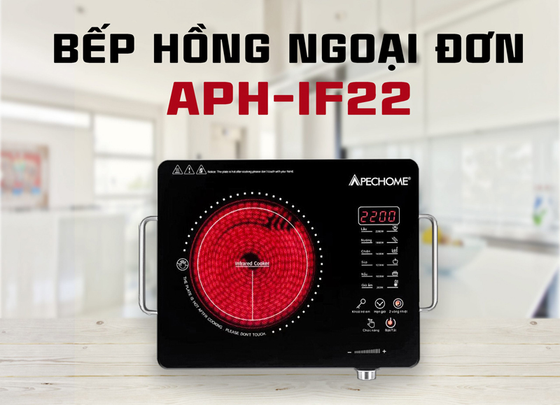 Bếp hồng ngoại đơn Apechome APH-IF22 - Hàng chính hãng