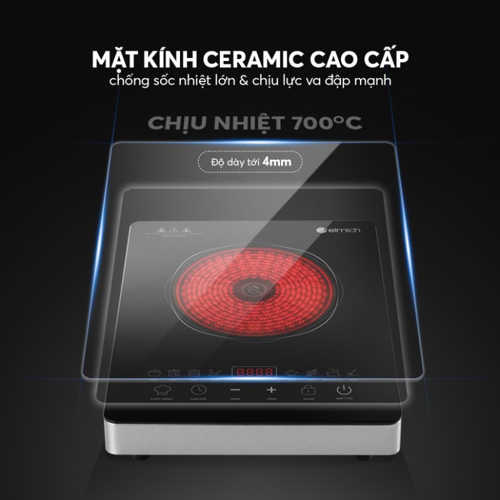 Bếp hồng ngoại đơn Elmich IFE-8906 - Hàng chính hãng